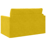 Divano letto Giallo girasole 124 x 71 x 78 cm Velluto
