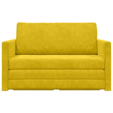 Divano letto Giallo girasole 124 x 71 x 78 cm Velluto