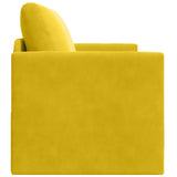 Divano letto Giallo girasole 124 x 71 x 78 cm Velluto