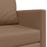 Divano letto Cappuccino 124 x 71 x 78 cm Pelle Artificiale