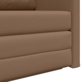 Divano letto Cappuccino 124 x 71 x 78 cm Pelle Artificiale