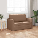 Divano letto Cappuccino 124 x 71 x 78 cm Pelle Artificiale