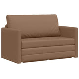 Divano letto Cappuccino 124 x 71 x 78 cm Pelle Artificiale