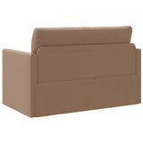 Divano letto Cappuccino 124 x 71 x 78 cm Pelle Artificiale