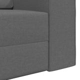 Divano letto Grigio scuro 245 x 78 x 77 cm Tessuto