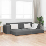 Divano letto Grigio scuro 245 x 78 x 77 cm Tessuto