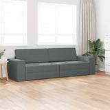 Divano letto Grigio scuro 245 x 78 x 77 cm Tessuto