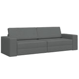 Divano letto Grigio scuro 245 x 78 x 77 cm Tessuto