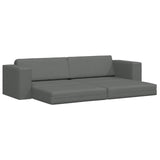 Divano letto Grigio scuro 245 x 78 x 77 cm Tessuto
