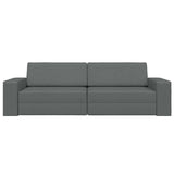 Divano letto Grigio scuro 245 x 78 x 77 cm Tessuto