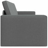 Divano letto Grigio scuro 245 x 78 x 77 cm Tessuto