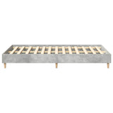 Giroletto senza Materasso Grigio Cemento 140x190 cm Truciolato