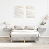 Giroletto senza Materasso Grigio Cemento 140x190 cm Truciolato