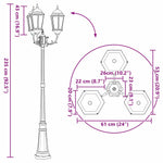 Luce da Giardino Bronzo 235 cm Alluminio