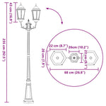 Luce da Giardino Bronzo 235 cm Alluminio