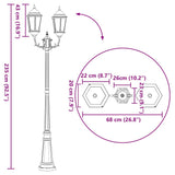 Luce da Giardino Bronzo 235 cm Alluminio