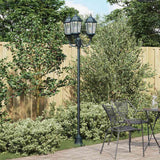 Posto Luce da Giardino Verde scuro Alluminio e Vetro