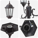 Posto Luce da Giardino Bronzo Alluminio e Vetro