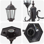 Posto Luce da Giardino Bronzo Alluminio e Vetro