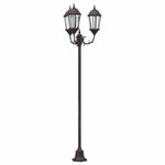 Posto Luce da Giardino Bronzo Alluminio e Vetro