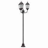 Posto Luce da Giardino Bronzo Alluminio e Vetro