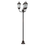 Posto Luce da Giardino Bronzo Alluminio e Vetro
