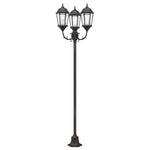 Posto Luce da Giardino Bronzo Alluminio e Vetro