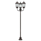 Posto Luce da Giardino Bronzo Alluminio e Vetro