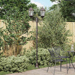 Posto Luce da Giardino Bronzo Alluminio e Vetro
