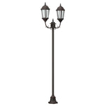 Posto Luce da Giardino Bronzo Alluminio e Vetro