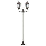 Posto Luce da Giardino Bronzo Alluminio e Vetro