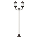 Posto Luce da Giardino Bronzo Alluminio e Vetro