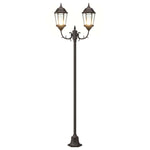Posto Luce da Giardino Bronzo Alluminio e Vetro