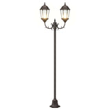 Posto Luce da Giardino Bronzo Alluminio e Vetro