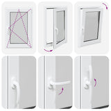 Finestra per Seminterrato RISOR 60x80cm Anta Ribalta DIN Destra