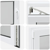 Finestra da cantina "RISOR" 80x50 cm anta ribalta DIN sinistra bianca