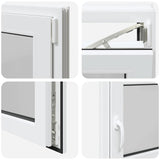 Finestra da cantina "RISOR" 90x50 cm anta ribalta DIN destra bianca