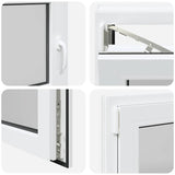 Finestra da cantina "RISOR" 90x50 cm anta ribalta DIN sinistra bianca