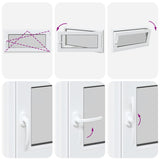 Finestra da cantina "RISOR" 100x50 cm anta ribalta DIN destra bianca