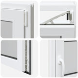 Finestra da cantina "RISOR" 100x50 cm anta ribalta DIN destra bianca