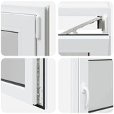 Finestra da cantina "RISOR" 100x60 cm anta ribalta DIN destra bianca