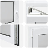 Finestra da cantina "RISOR" 110x70 cm anta ribalta DIN sinistra bianca