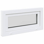 Finestra Seminterrato RISOR 80x40 cm Tilt 2 Vetri Bianco