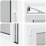 Finestra da cantina "RISOR" 80x50 cm anta ribalta DIN sinistra bianca