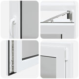 Finestra da cantina "RISOR" 90x50 cm anta ribalta DIN destra bianca