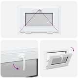 Finestra Seminterrato RISOR 60x40 cm Tilt 3 Vetri Bianco