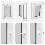 Finestra da cantina "RISOR" 50x75 cm anta-ribalta DIN sinistra antracite