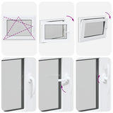 Finestra da cantina "RISOR" 80x50 cm anta-ribalta DIN sinistra antracite