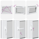 Finestra da cantina "RISOR" 80x60 cm anta-ribalta DIN destra antracite