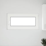 Finestra per cantina "RISOR" 100x50 cm Anta-ribalta DIN Destra Antracite